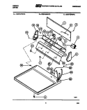 CONSOLE AND CONTROL PARTS Diagram and Parts List for DE27T3WXFD  Gibson Dryer