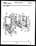 DOOR PARTS Diagram and Parts List for DW5200A1  Frigidaire Dishwasher