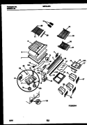 SHELVES AND SUPPORTS Diagram and Parts List for MRT24JRAD0  Frigidaire Refrigerator
