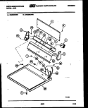 CONSOLE AND CONTROL PARTS Diagram and Parts List for DG400KXW3  Frigidaire Dryer