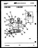 MOTOR AND IDLER ARM CLUTCH Diagram and Parts List for AW300C2W  Kelvinator Washer