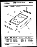 COOKTOP PARTS Diagram and Parts List for REG638BDL5  Frigidaire Range