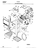 ICE AND WATER DISPENSER Diagram and Parts List for FRT24XHAD2  Frigidaire Refrigerator