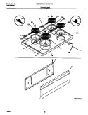 TOP / DRAWER Diagram and Parts List for MEF300PBDH  Frigidaire Range