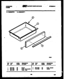 DRAWER PARTS Diagram and Parts List for RES36BFL0  Frigidaire Range