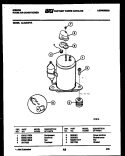COMPRESSOR PARTS Diagram and Parts List for AL06A4EYA  Gibson Air Conditioner