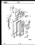 DOOR PARTS Diagram and Parts List for FRT26QNBD1  Frigidaire Refrigerator