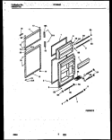 DOOR PARTS Diagram and Parts List for RT193MCW3  Frigidaire Refrigerator