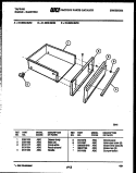 DRAWER PARTS Diagram and Parts List for 31-3969-23-03  Frigidaire Range