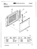 DOOR Diagram and Parts List for LMW1350-1  Frigidaire Microwave