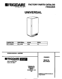 COVER Diagram and Parts List for MFU14M2BW4  Frigidaire Freezer