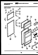 DOOR PARTS Diagram and Parts List for RT174NCD0  Frigidaire Refrigerator