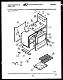 BODY PARTS Diagram and Parts List for GF204KXD3  Frigidaire Range