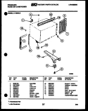 WINDOW MOUNTING PARTS Diagram and Parts List for A11ME5L2  Frigidaire Air Conditioner