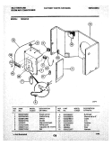 CONTROL PANEL Diagram and Parts List for 6HA601A  Frigidaire Air Conditioner