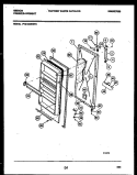 DOOR PARTS Diagram and Parts List for FV21M8WXFC  Gibson Freezer
