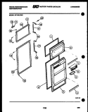 DOOR PARTS Diagram and Parts List for RT163LCD1  Frigidaire Refrigerator