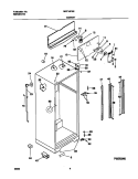 CABINET Diagram and Parts List for MRT18PNED2  Frigidaire Refrigerator