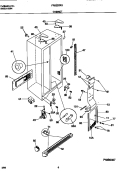 CABINET Diagram and Parts List for FRS22ZRGB3  Frigidaire Refrigerator