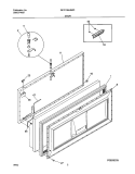DOOR Diagram and Parts List for WFC15M4BW0  Westinghouse Freezer