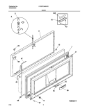 DOOR Diagram and Parts List for FFC07C4AW2  Frigidaire Freezer