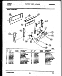 BACKGUARD Diagram and Parts List for 31-3342-23-01  Tappan Range