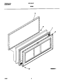 DOOR Diagram and Parts List for MFC05M1FW1  Frigidaire Freezer