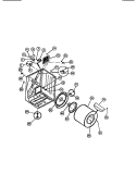 CABINET, DRUM, HEATER ASSEMBLY Diagram and Parts List for DE6500ADD1  Frigidaire Dryer