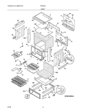 BODY Diagram and Parts List for FES300ESA  Frigidaire Range