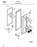 REFRIGERATOR DOOR Diagram and Parts List for FRS24WSCB4  Frigidaire Refrigerator