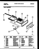 BROILER DRAWER PARTS Diagram and Parts List for CG300SP2W1  Frigidaire Range