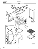 BODY Diagram and Parts List for MGF345BEDB  Frigidaire Range