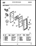 CONTROL PANEL Diagram and Parts List for 72-3651-23-01  Tappan Range
