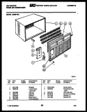 CABINET PARTS Diagram and Parts List for M208F1EA  Kelvinator Air Conditioner