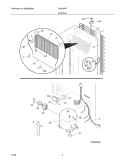 SYSTEM Diagram and Parts List for R22CWF6  Frigidaire Refrigerator