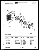 AIR HANDLING PARTS Diagram and Parts List for MH311F1QA  Kelvinator Air Conditioner