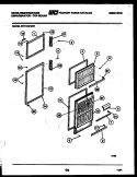 DOOR PARTS Diagram and Parts List for PRT134PCW1  Frigidaire Refrigerator