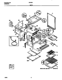BODY Diagram and Parts List for FGF355CGSB  Frigidaire Range