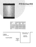 COVER Diagram and Parts List for FDB2410HIB2A  Frigidaire Dishwasher