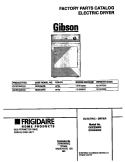 COVER Diagram and Parts List for GDE336RES1  Gibson Dryer