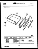 DRAWER PARTS Diagram and Parts List for 31-3349-00-01  Tappan Range