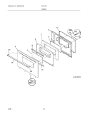 DOOR Diagram and Parts List for FLF316DSC  Frigidaire Range