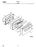 DOOR Diagram and Parts List for FGF379WESB  Frigidaire Range