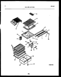 SHELVES AND SUPPORTS Diagram and Parts List for GTL175HH4  Frigidaire Refrigerator