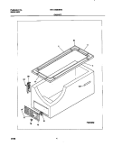 CABINET Diagram and Parts List for MFC13M0BW4  Frigidaire Freezer
