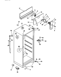 CABINET Diagram and Parts List for MRT18CSCD0  Frigidaire Refrigerator