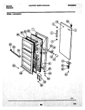 DOOR Diagram and Parts List for UL2164ECW4  Frigidaire Freezer