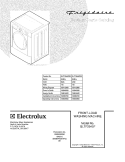 COVER Diagram and Parts List for GLTF2940FS2  Frigidaire Washer