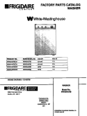 COVER Diagram and Parts List for WWX645RBW3  Frigidaire Washer