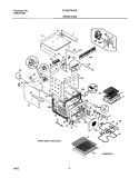 UPPER OVEN Diagram and Parts List for PLEB27T8ACB  Frigidaire Wall Oven